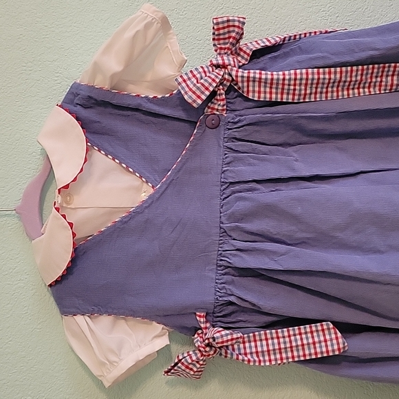 Smocked dress. Pinafore style - Picture 5 of 5
